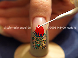 Nail art liner in the colour white