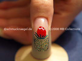 Nail art liner in the colour white