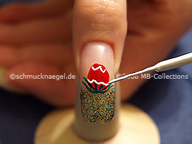 Nail art liner in the colour white