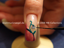 Nail art liner in the colour black