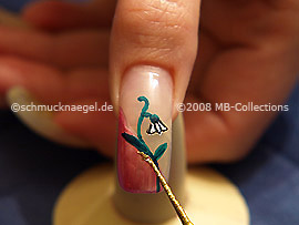 Nail art liner in the colour gold-Glitter