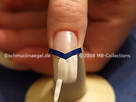 Nail lacquer in the colour white