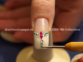 Different strass stones and spot-swirl