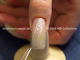 Net lace tulle and tweezers