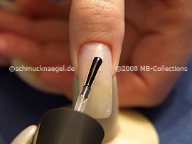 Clear nail lacquer