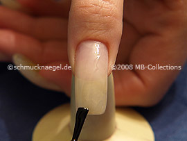 Clear nail lacquer