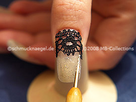 Glitter-Powder in silver and the spot-swirl