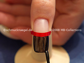 Nail lacquer in the colour black