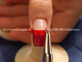 Remove the French manicure template