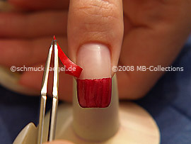 Remove the French manicure template