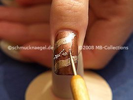 Nail art bouillons in silver
