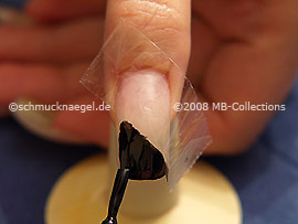 Nail lacquer in the colour black