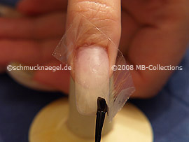 Nail lacquer in the colour black
