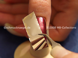 Tweezers and metallic foil