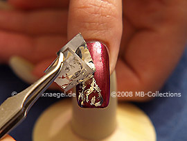 Tweezers and metallic foil