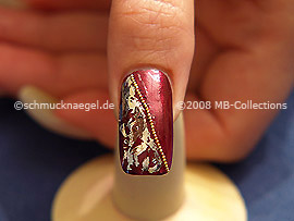 Nail art liner in the colour gold-Glitter