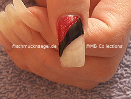 Nail polish in the colour black