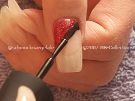 Nail polish in the colour black
