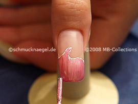Nail lacquer in the colour pink