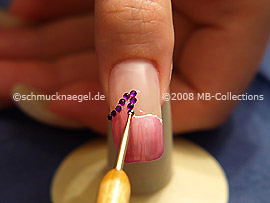 strass stones in dark violet
