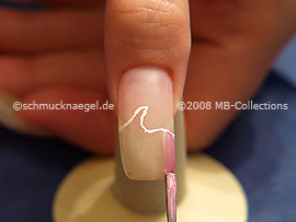 Nail lacquer in the colour pink