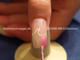 Nail lacquer in the colour pink