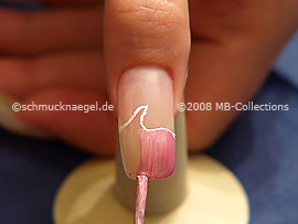 Nail lacquer in the colour pink