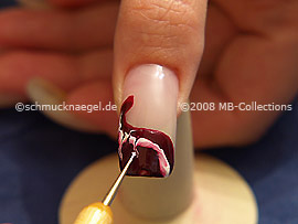 Nail art pen in the colour white