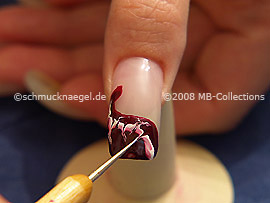 Nail art pen in the colour white