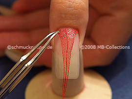 Skeleton leaf and tweezers