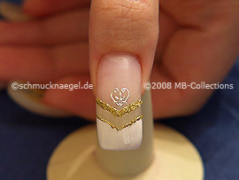 Nail tattoo sheet and the tweezers