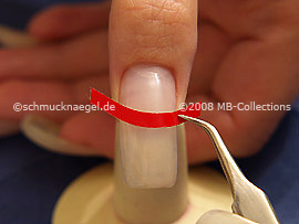 French manicure templates classic und tweezers