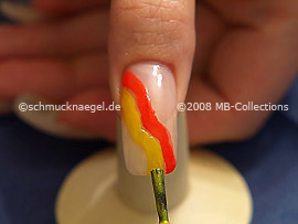 Neon nail polish in the colour yellow