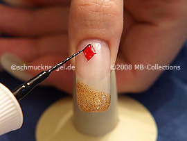 Nail art liner in the colour black