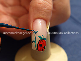 Nail art liner in the colour dark green