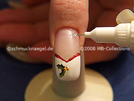 Nail art pen in the colour white