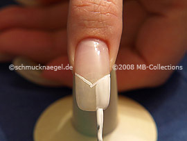 Nail lacquer in the colour white
