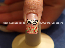 Colour gel motif 003 - Nail art 158