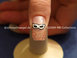 Colour gel motif 003 - Nail art 158