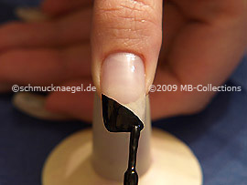 Nail lacquer in the colour black