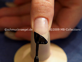 Nail lacquer in the colour black