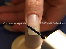 Nail lacquer in the colour black