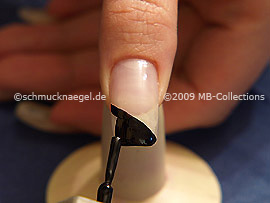 Nail lacquer in the colour black