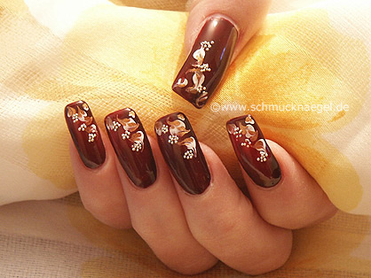 Dark Red Nails With Glitter - Temu