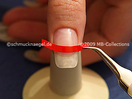 French manicure templates classic und tweezers