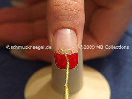 Nail art liner in the colour gold-Glitter