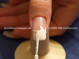 Nail lacquer in the colour white