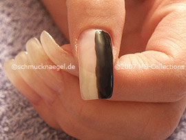 Nail polish in the colour black