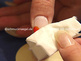 Pad and gel cleanser to remove sticky gel residues