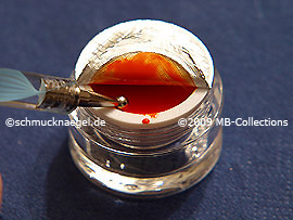 Spot-swirl and the colour gel in orange
